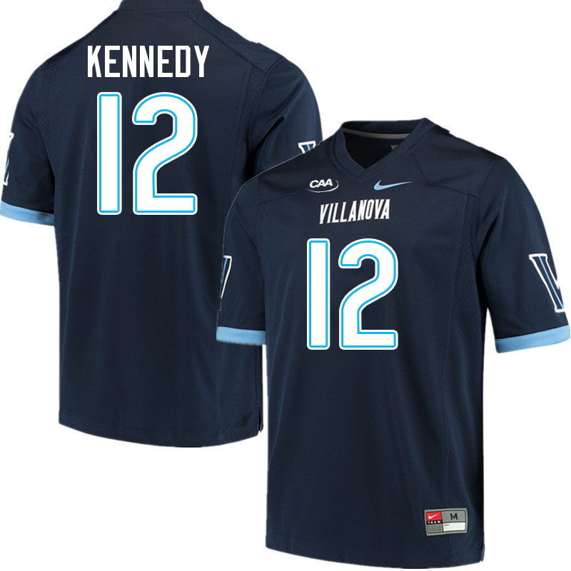 Villanova Wildcats #12 Colin Kennedy College Football Jerseys Stitched-Navy Villanova Wildcats #12 Colin Kennedy College Football Jerseys Stitched-Navy